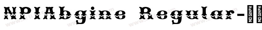 NPIAbgine Regular字体转换 NPIAbgine Regular字体转换